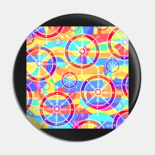 Colorful helms Pin