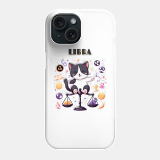 Libra Zodiac Cat Phone Case