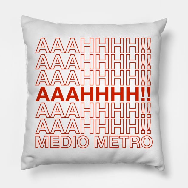 Ahhh medio metro Pillow by verde