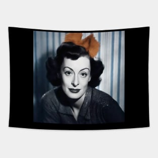 Joan Crawford portrait Tapestry