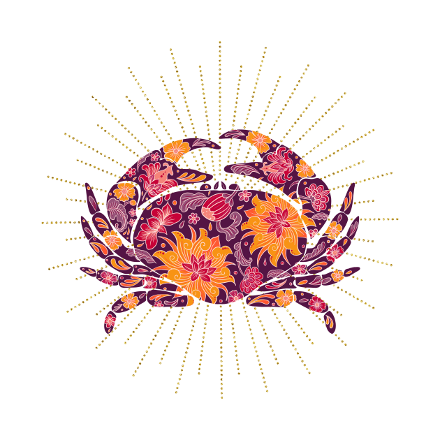 Floral crab by Home Cyn Home 