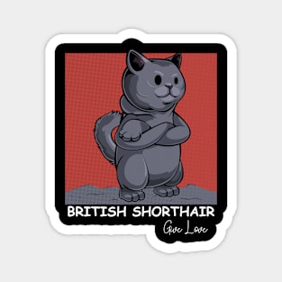 British Shorthair - Cute Cartoon Cat Comic Cats Magnet