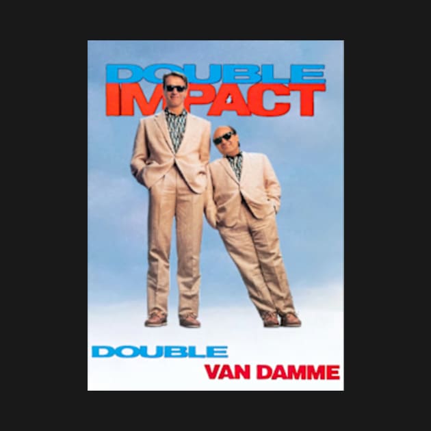 80s Action Film, Double Impact! by The Store Name is Available