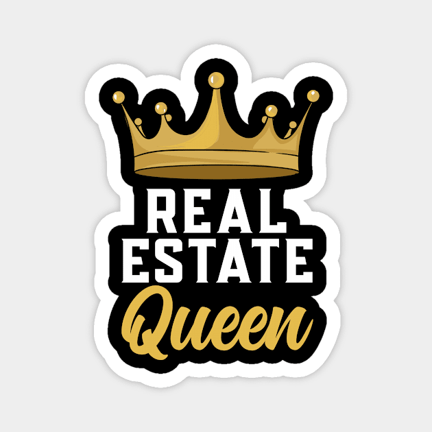 Real Estate Queen Realtor Magnet by maxcode