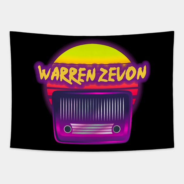 warren zevon retro Tapestry by guemudaproject