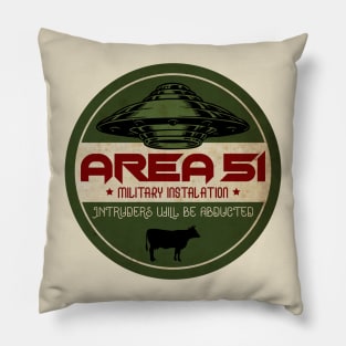 Area 51 Vintage Pillow