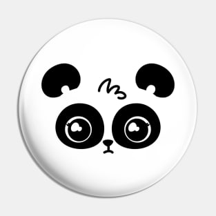 Panda Face Pin