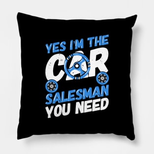 Car Salesman Automobile Sportscar Seller Gift Pillow