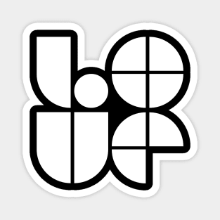 bold love logo design Magnet