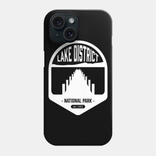 Lake District National Park Logo Badge Design Phone Case