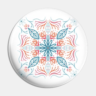 Flower Mandala Summertime - Transparent Pin