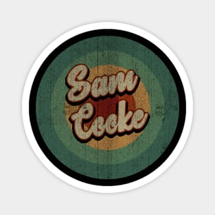 Circle Retro Vintage Sam Cooke Magnet