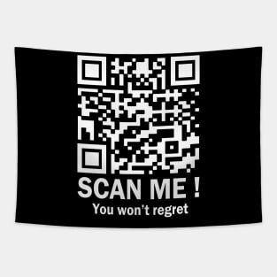 Retro Scan Me You Won't Regret It QR President Trump 2024 Tapestry