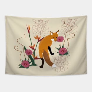 Foxie Glance Tapestry