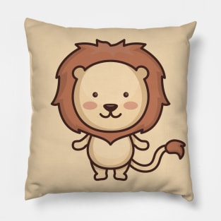Cute Baby Lion Cartoon Pillow