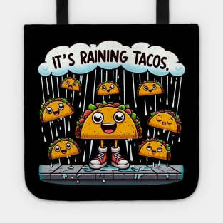 It's Raining Tacos Funny Taco Lovers cinco de mayo kids girls boys Tote
