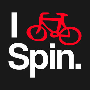 I Spin Bike Cycling-Biking Workout Design T-Shirt