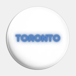 Toronto Retro Word Art Pin