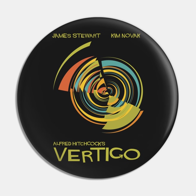 Vertigo with a Nod to Saul Bass Pin by BeehiveDezines