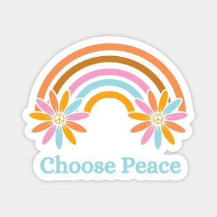 Choose Peace Rainbow Magnet