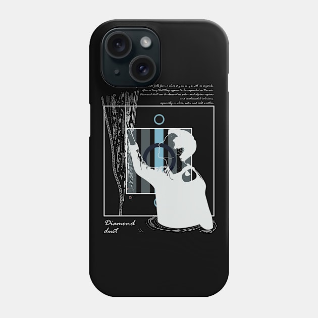 Diamond dust, cast over a black sea version 5 Phone Case by Frajtgorski