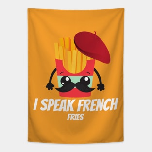 I Speak French Fries Tapestry