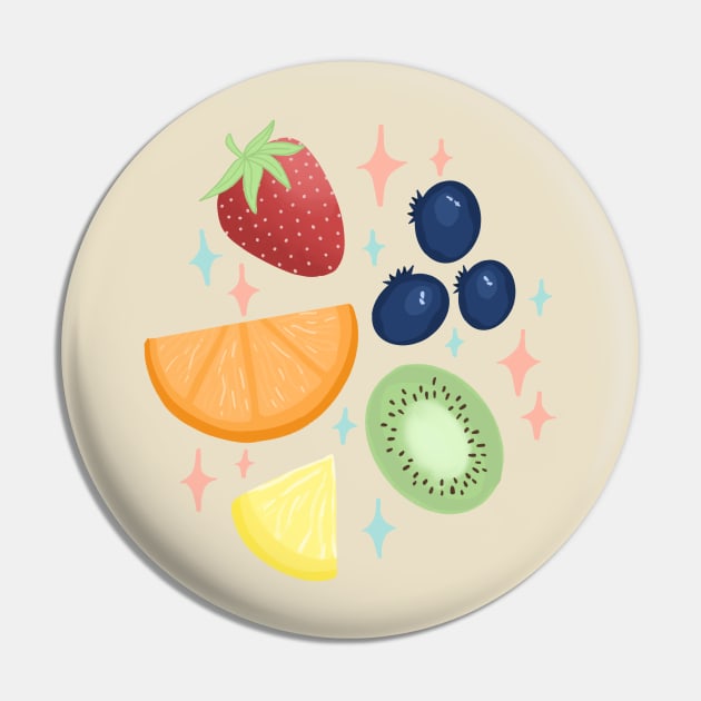 Fruit Party Pin by Maddie Doodle