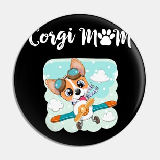 Corgi Mom (170) Pin