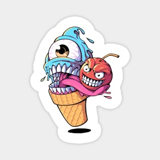 Monster cream ice berry Magnet