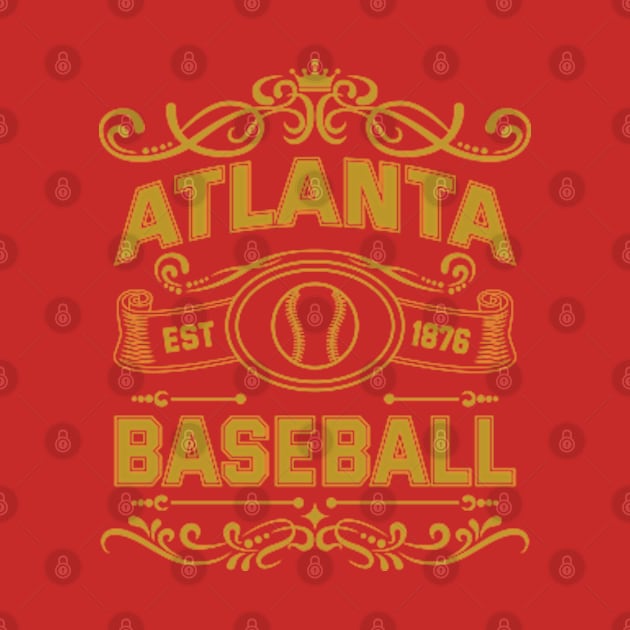 Vintage Atlanta Baseball by carlesclan