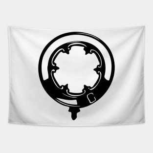 Round circle emblem ornament Tapestry