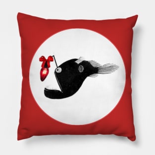 Angler Fish with Christmas light Pillow