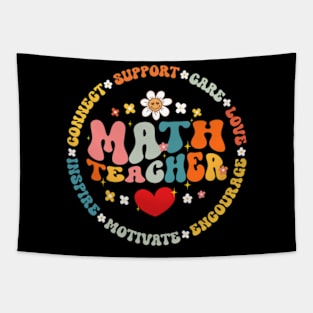 Mathematics Teacher Math Back To School Team Math Squad Long Sleeve T-Shirt Tapestry