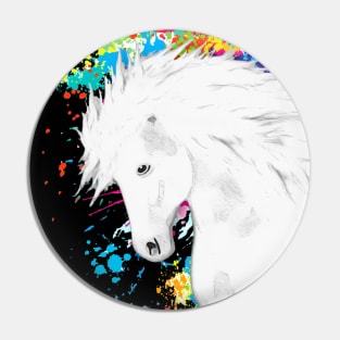 Horse Lovers Magical White Horse Pin