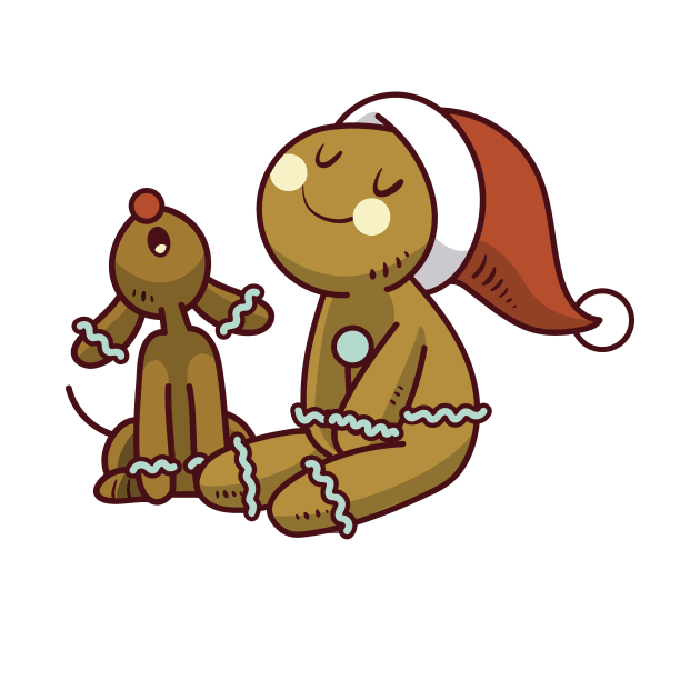 Cute Cartoon Gingerbread Man Christmas by My_Store