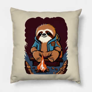 Campfire Sloth Pillow