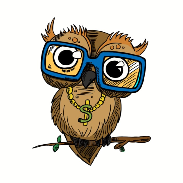 Hipster Owl by JuicyCreations