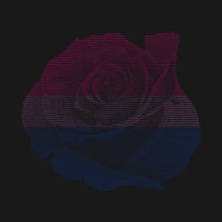 Bi pride ascii rose T-Shirt