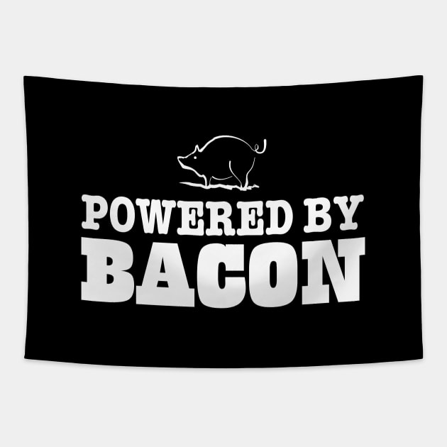 Powered by bacon Tapestry by pickledpossums