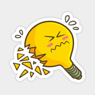 Funny broken light bulb Magnet