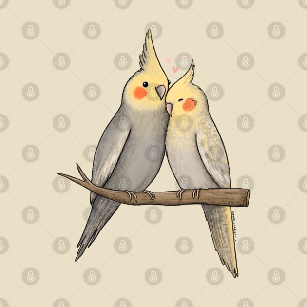 Cockatiel Cuddle by Sophie Corrigan