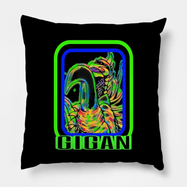 GIGAN Pillow by Robzilla2000