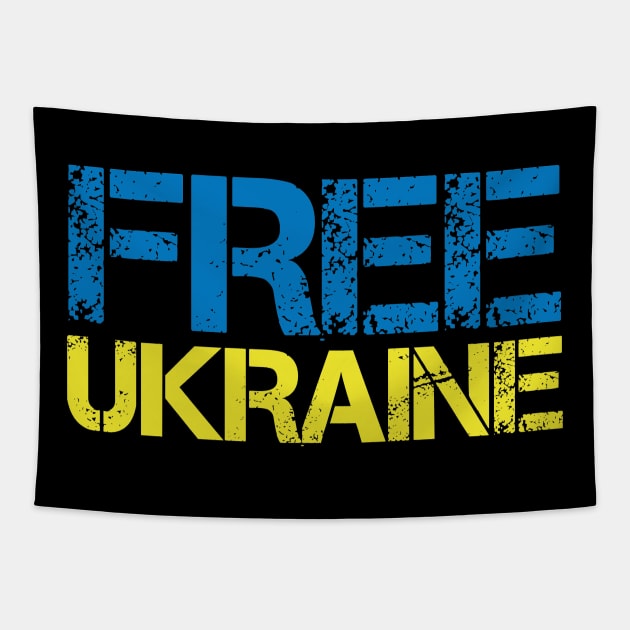 Free Ukraine Tapestry by Distant War