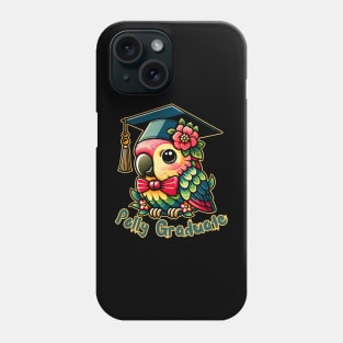 Graduation parrot Phone Case