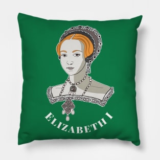 Young Queen Elizabeth I of England Pillow