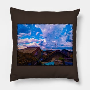 Indonesia rooftop village Pillow