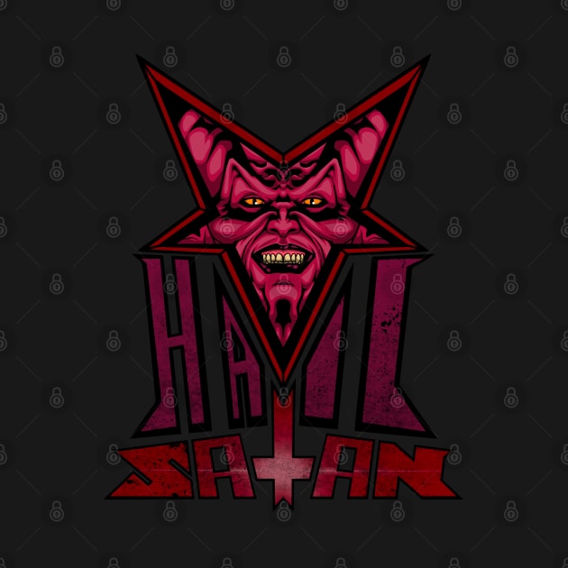 Hail Satan by forcefedartanddesign