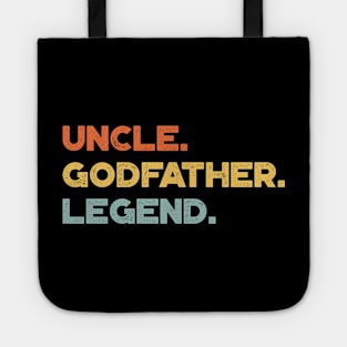 Brother Uncle Godfather Legend Sunset Funny Tote