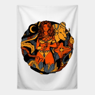 Orangrey Aries Beauty Tapestry