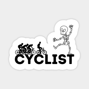 Skeleton Cyclist Magnet